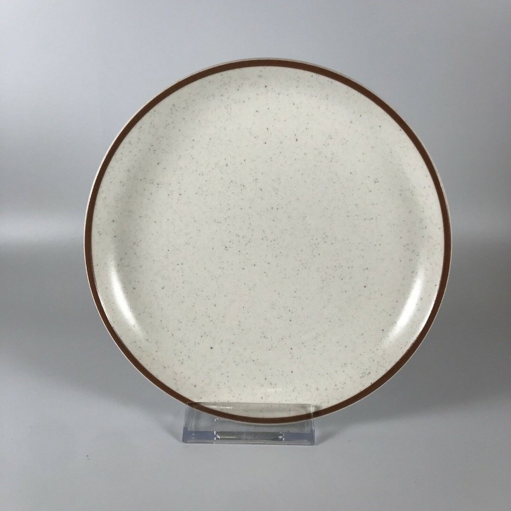 Metlox Pottery Poppy Trail California Tempo White Bread Plate 1960s MCM Vintage